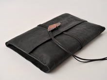 Load image into Gallery viewer, Leather Jeweled Pochette Notebook
