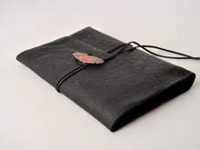 Load image into Gallery viewer, Leather Jeweled Pochette Notebook