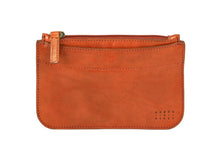 Load image into Gallery viewer, Kireina Gold Leather Zipper Envelope