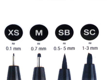 Load image into Gallery viewer, Faber Castell Manga Wallet Black Set of 4 Pens