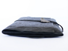 Load image into Gallery viewer, Leather Jeweled Pochette Notebook