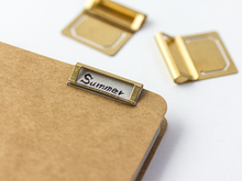 Load image into Gallery viewer, Brass Index Clips