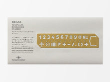 Load image into Gallery viewer, Brass Template Bookmark - Numbers