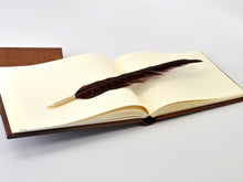 Load image into Gallery viewer, Chestnut Italian Leather Guest Book