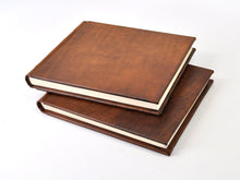 Load image into Gallery viewer, Chestnut Italian Leather Guest Book