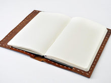 Load image into Gallery viewer, Handstitched Rustic Leather Notebook Cover