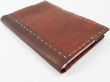 Load image into Gallery viewer, Handstitched Rustic Leather Notebook Cover