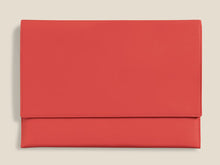 Load image into Gallery viewer, Leather Laptop Cache - Lobster Red