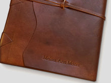 Load image into Gallery viewer, Luxury Old-World Leather Wrap Sketchbook with Amalfi Paper