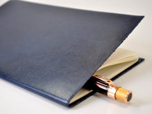 Load image into Gallery viewer, Manhattan Navy Blue Leather Journal