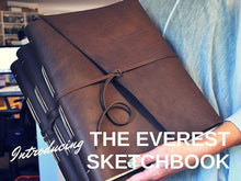 Load image into Gallery viewer, Mount Everest Extra Large Leather Sketchbook