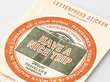 Load image into Gallery viewer, TRC Travel Tools Letterpress Sticker Yellow