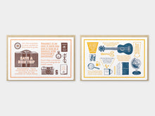 Load image into Gallery viewer, TRC Travel Tools Letterpress Card Blue