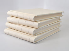 Load image into Gallery viewer, White Italian Leather Guest Book