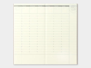 018 Free Diary Weekly Refill TRAVELER'S Notebook - Regular Size