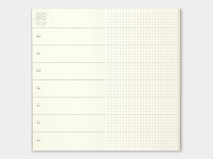 019 Diary Weekly + Memo Refill TRAVELER'S Notebook - Regular Size