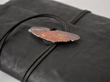 Load image into Gallery viewer, Leather Jeweled Pochette Notebook
