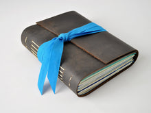 Load image into Gallery viewer, Cloudburst One of a Kind Leather Journal
