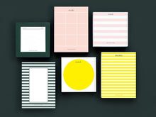 Load image into Gallery viewer, Peony Stripe Chunky Notepad
