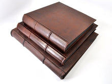 Load image into Gallery viewer, Archivo 18 x 18 Handmade Distressed Leather Photo Album
