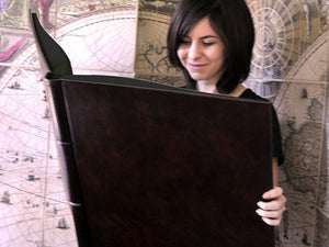 Archivo 18 x 18 Handmade Distressed Leather Photo Album