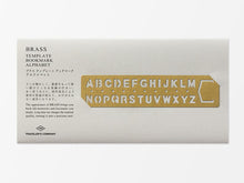Load image into Gallery viewer, Brass Template Bookmark - Alphabet
