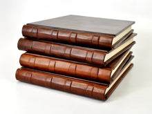 Load image into Gallery viewer, Chestnut Italian Leather Guest Book
