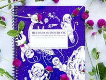 Load image into Gallery viewer, Coilbound Kittens in Space Decomposition Book - Ruled Pages
