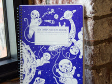 Load image into Gallery viewer, Coilbound Kittens in Space Decomposition Book - Ruled Pages
