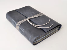 Load image into Gallery viewer, Shibori One of a Kind Leather Journal
