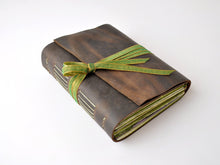 Load image into Gallery viewer, Dragonfly One of a Kind Leather Journal
