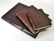 Load image into Gallery viewer, Handmade Italian Distressed Leather Journal - Deckled Pages
