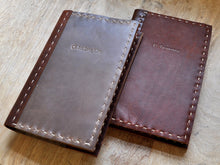 Load image into Gallery viewer, Handstitched Rustic Leather Notebook Cover
