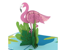Load image into Gallery viewer, Lovepop 3D Greeting Card - Flamingo
