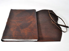 Load image into Gallery viewer, Luxury Old-World Leather Wrap Sketchbook with Amalfi Paper
