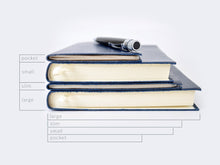 Load image into Gallery viewer, Manhattan Navy Blue Leather Journal
