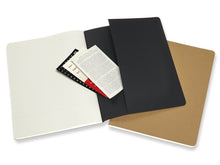 Load image into Gallery viewer, Moleskine Subject Cahier Journals Set of 2 - Black / Red
