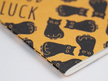 Load image into Gallery viewer, Good Luck Black Cat Softcover Notebook
