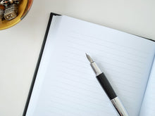 Load image into Gallery viewer, Sag Harbor Luxury Leather Bound Journal - Black
